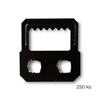 Háček na obrazy - narážecí do podkladu velký černý (250 ks)