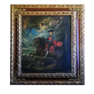 - olej na plátně Jezdec | 41.2x51.2