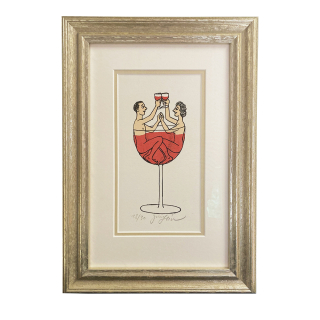 Slíva Jiří - Dvojice ve sklenici | 26.1x37.3