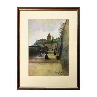 Jansa Václav - Staré zámecké schody | 28.3x37.8