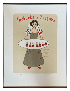 Slíva Jiří - Sněhurka a 7 espress | 47.4x62.4