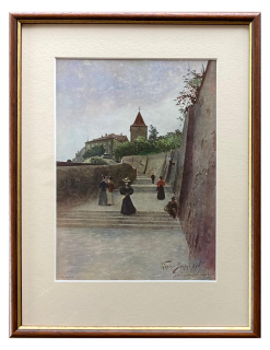 Jansa Václav - Zámecké schody | 28.2x36.2