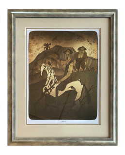 Born Adolf - Vesničan na koni | 42.3x52.2