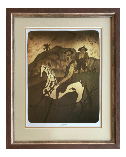 Born Adolf - Vesničan na koni | 43.1x53.0