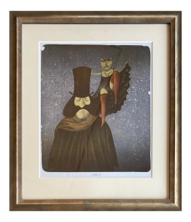 Born Adolf - Muž a kočka | 42.3x49.1