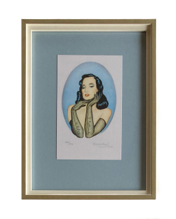 Jelenová Veronika - Burleska s rukavičkami | 18.2x24.1