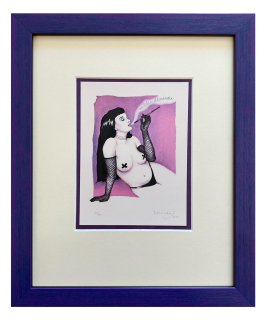 Jelenová Veronika - Burleska s cigárem | 24.7x29.5