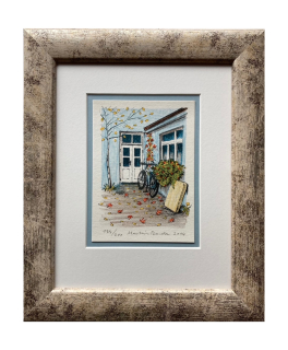 Bouda Martin - Před dílnou | 26.3x31.5