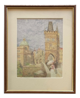 Jansa Václav - Mostecká věž | 28.5x34.8