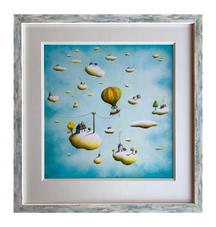 Jelen Oldřich - Domečky | 39.3x41.3