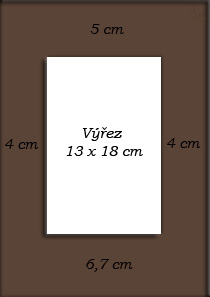 hnedá tm. Pasparta A4